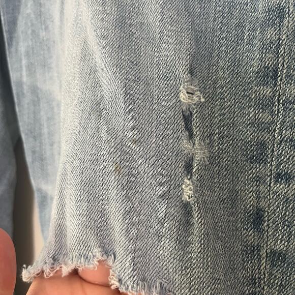 AG Anthropologie The Nolan Women's 32 Regular Ankle Distressed Jeans Mid Rise - Picture 7 of 7